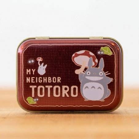 metal totoro box|Small metal box Totoro flower .